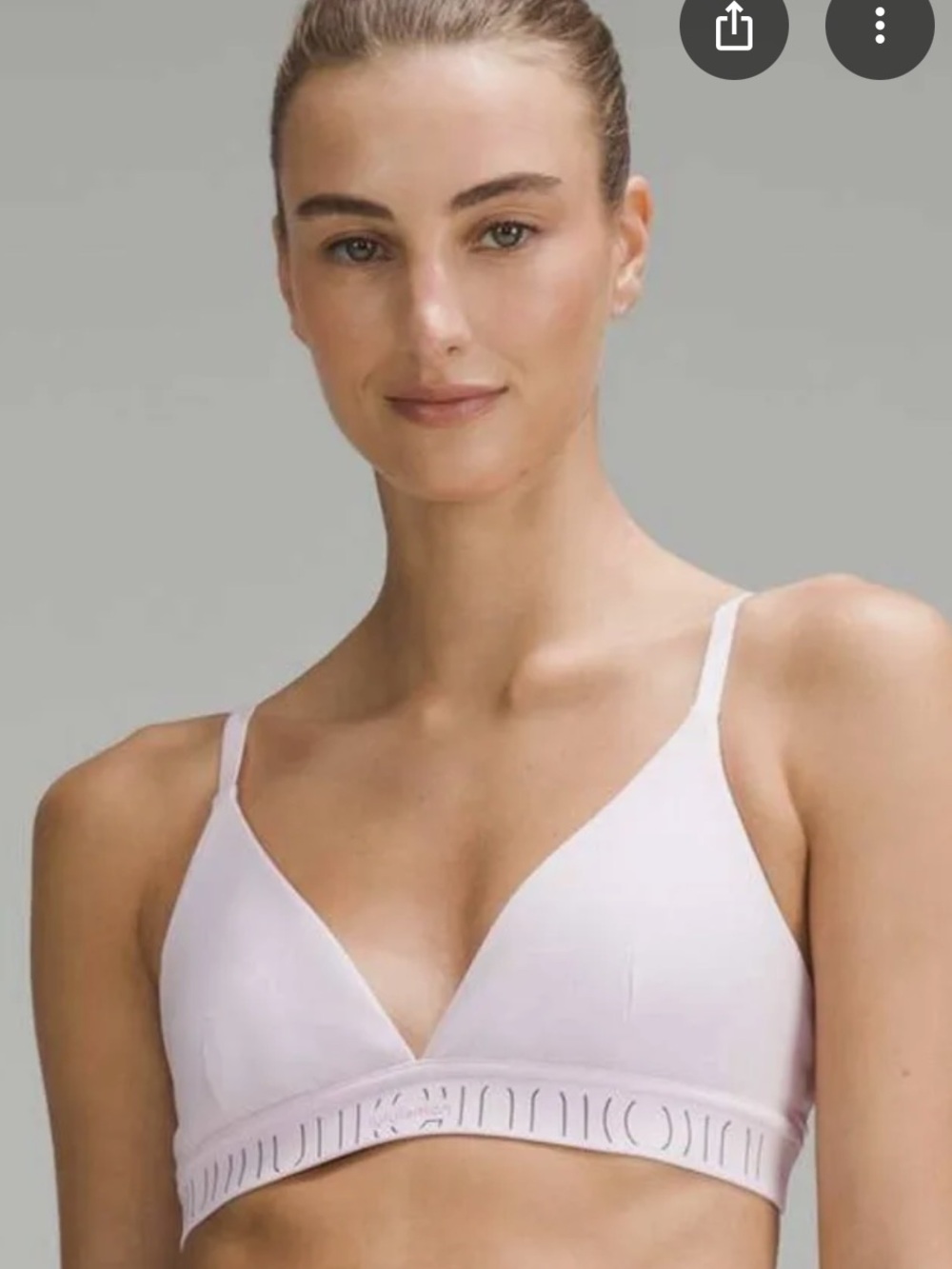 lululemon athletica Meadowsweet Pink Triangle Bra license to train size 8